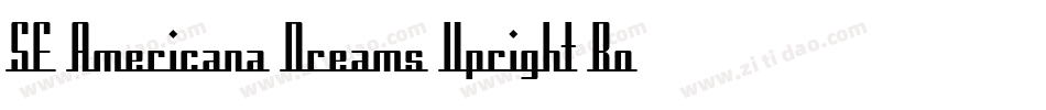 SF Americana Dreams Upright Bold字体转换